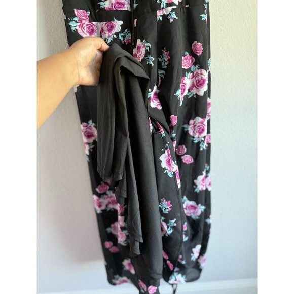 Torrid Plus Size Floral High Neck Georgette Woman’s Maxi Classic Dress Size 16‎ - Picture 12 of 15